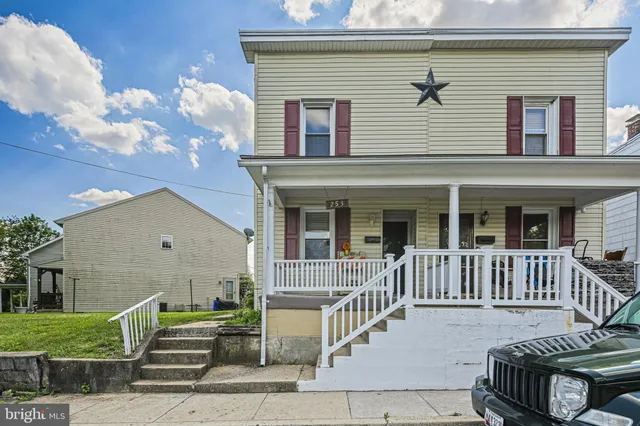 a front view of a house