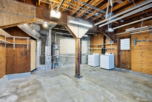 a view of a storage room