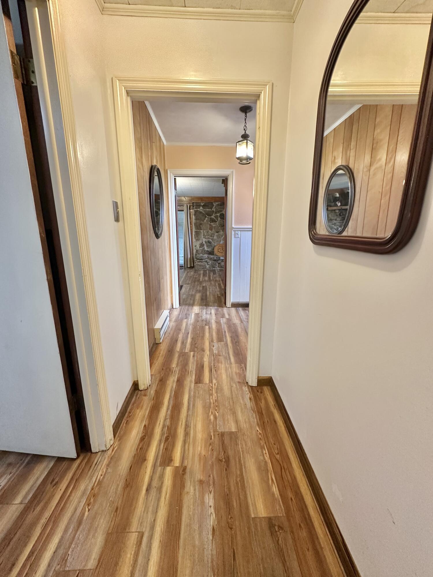 4801 Nicelytown Road Clifton Forge, VA 24422 - Photo 54 of 96 a view of a hallway with wooden floor and door