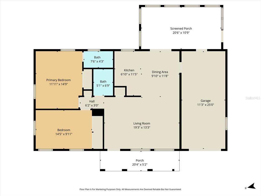 2341 South Whitier Point Homosassa, FL 34448 - Photo 36 of 36 a picture of a bathroom with a sink and a large mirror