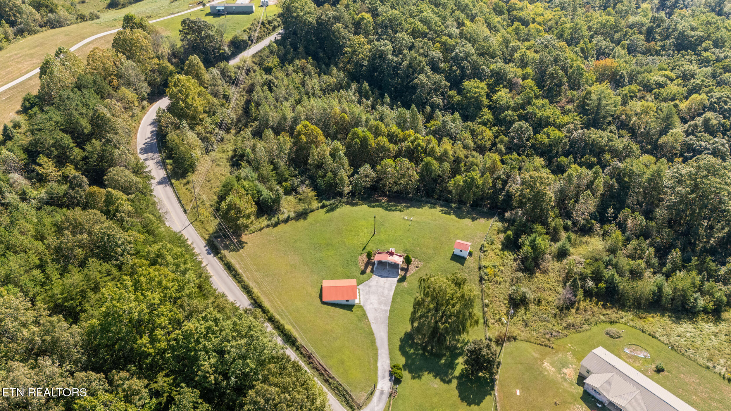 1803 Mountain View Road Robbins, TN 37852 - Photo 27 of 31 Aerial view of the residence
