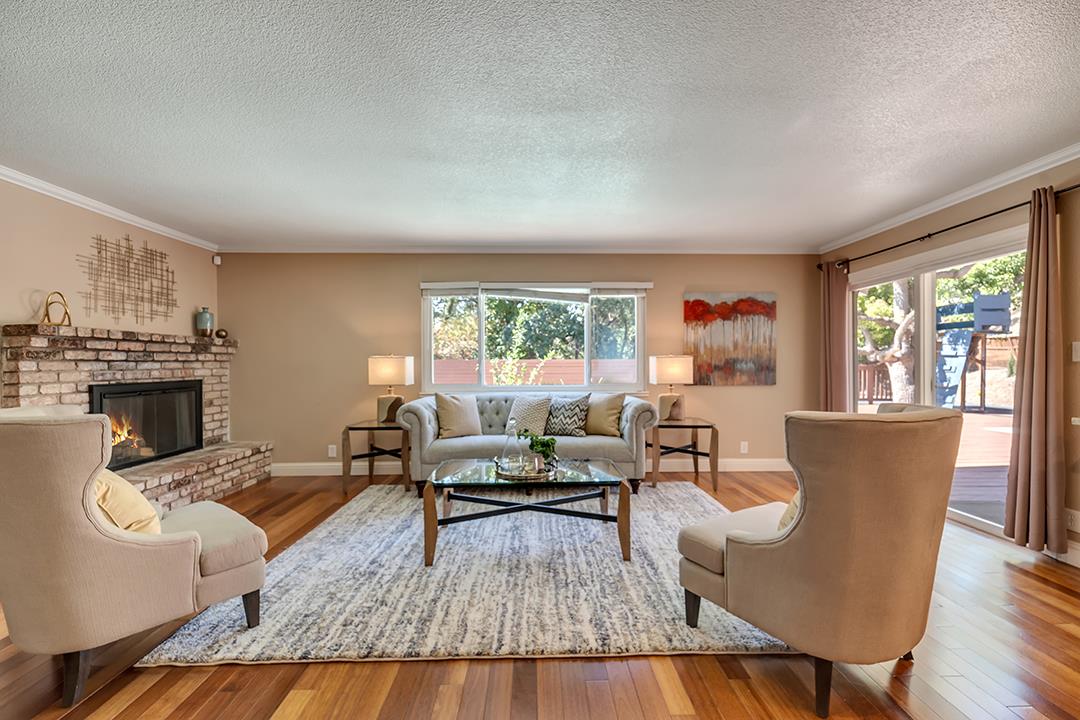 3151 Stone Valley Road Danville, CA 94526 - Photo 24 of 41 a living room with fireplace furniture and a large window