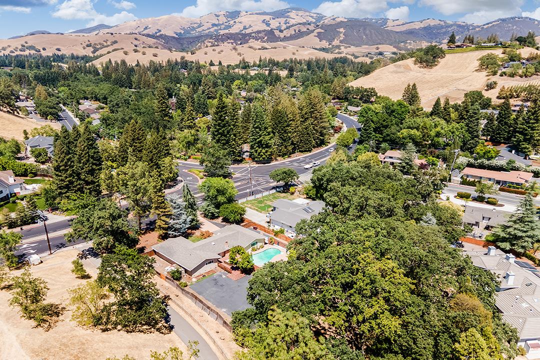 3151 Stone Valley Road Danville, CA 94526 - Photo 40 of 41 an aerial view of residential houses with outdoor space and trees