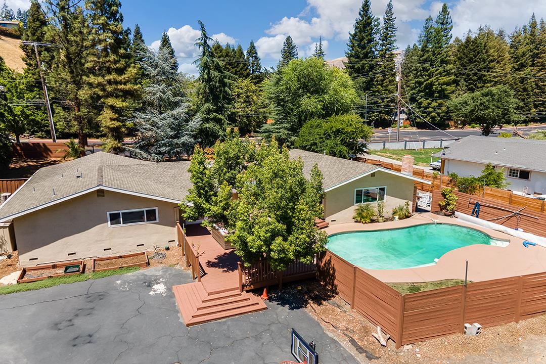 3151 Stone Valley Road Danville, CA 94526 - Photo 41 of 41 an aerial view of a house with garden space and street view