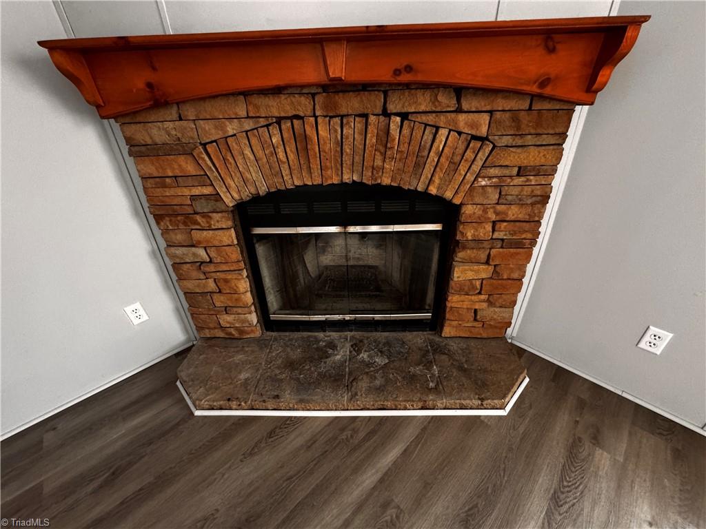 1591 Carson Road Pilot Mountain, NC 27041 - Photo 13 of 50 Beautiful stonework on the fireplace