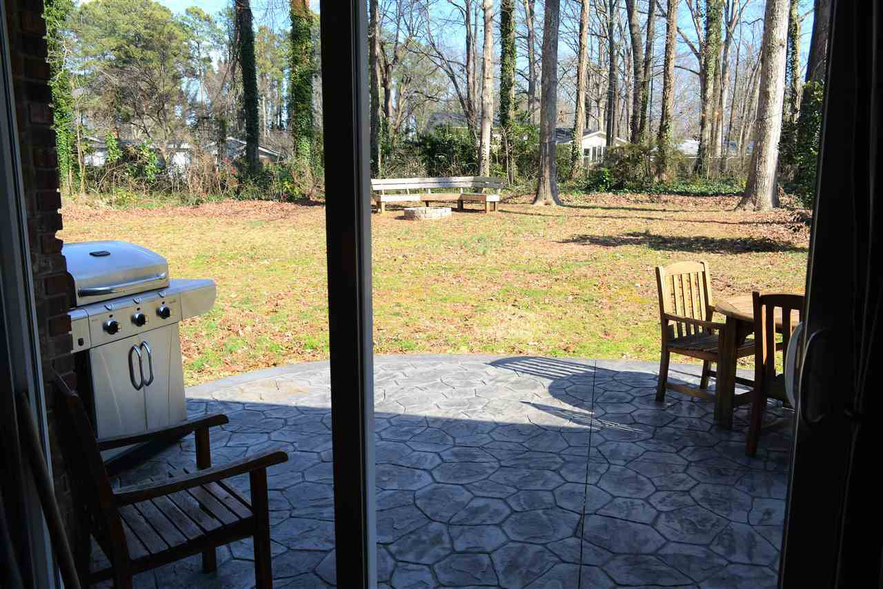 204 Winterlochen Road Raleigh, NC 27603 - Photo 18 of 28 Patio & rear view from the dining-family area-Gorgeous