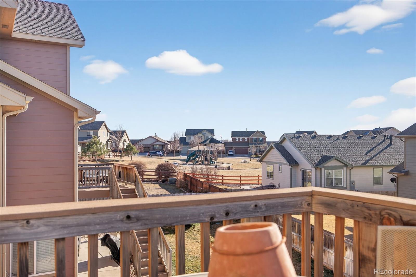 10247 Olathe Way Commerce City, CO 80022 - Photo 36 of 37 a view of a balcony with an outdoor seating
