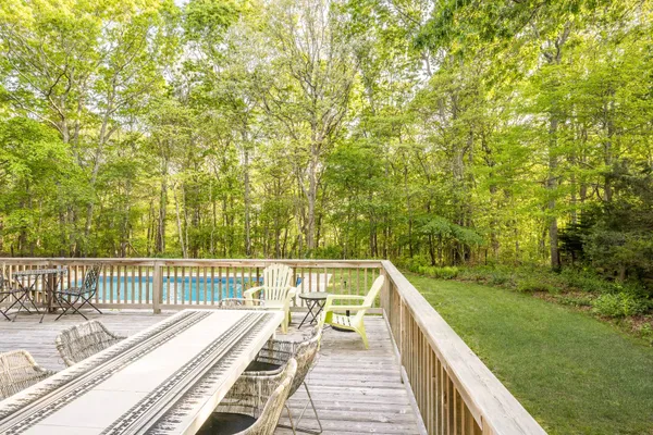 a view of balcony and deck