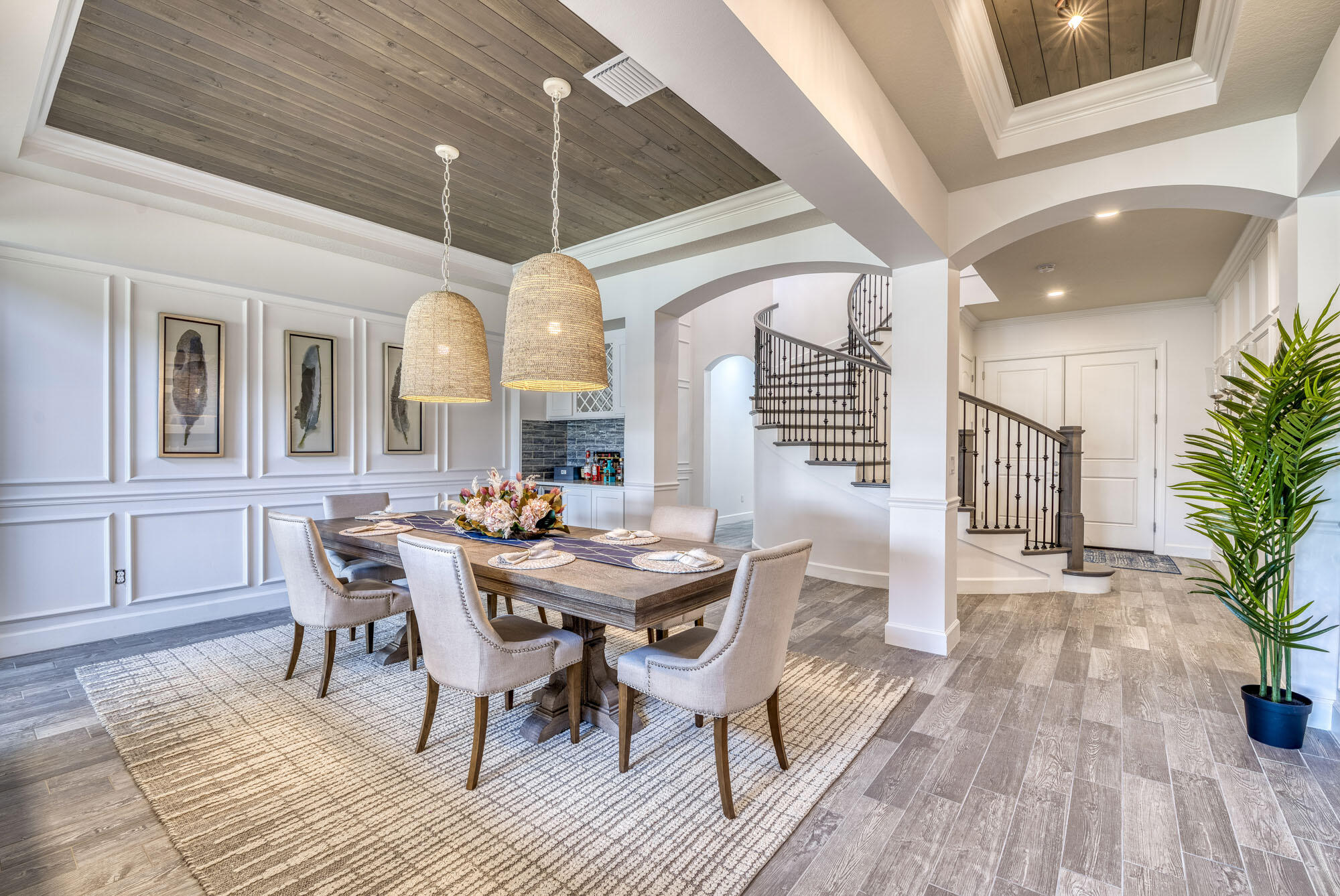 114 Cinder Dunes Point Jupiter, FL 33478 - Photo 19 of 62 a view of a dining room with furniture window and wooden floor