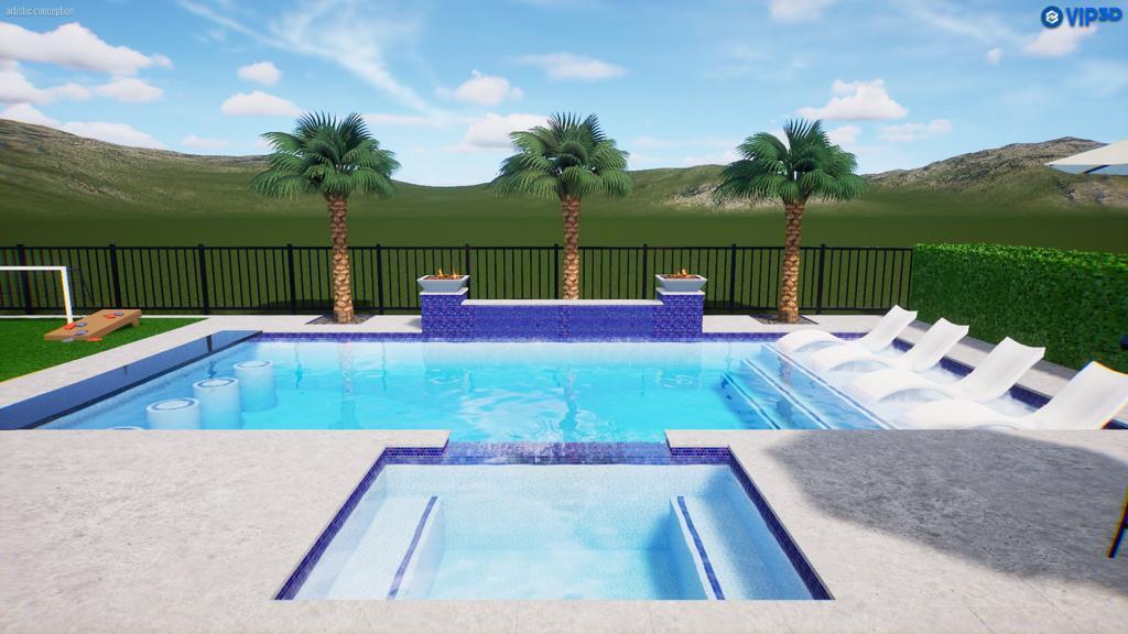 114 Cinder Dunes Point Jupiter, FL 33478 - Photo 4 of 62 Pool Design Rendering