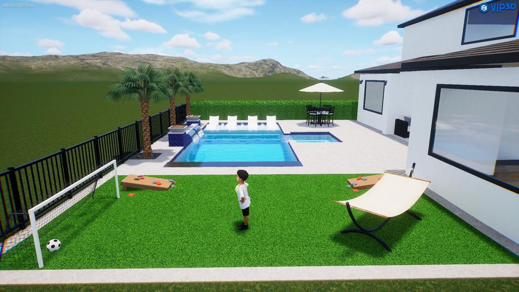 114 Cinder Dunes Point Jupiter, FL 33478 - Photo 5 of 62 Pool Design Rendering