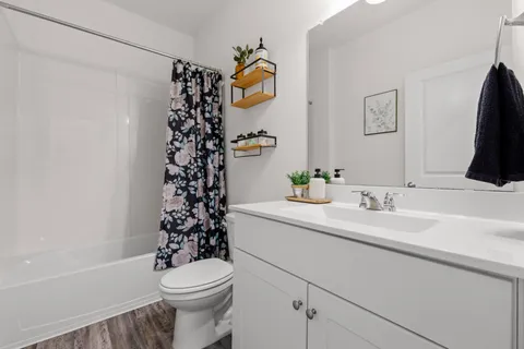 a bathroom with a sink a toilet and a bathtub