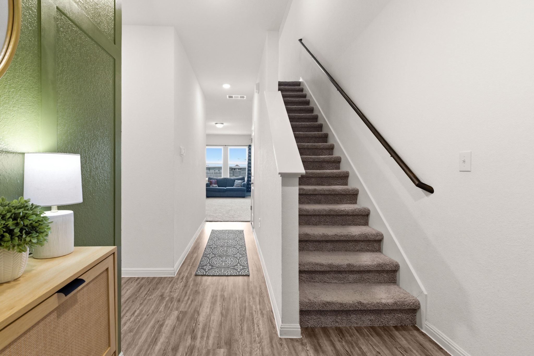 212 Wonderful Life Way Jarrell, TX 76537 - Photo 4 of 24 a view of entryway with wooden floor