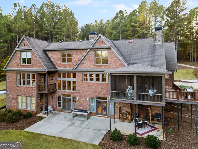 a aerial view of a house