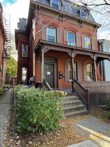 a front view of a house