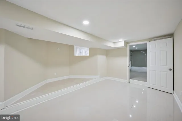 a view of an empty room