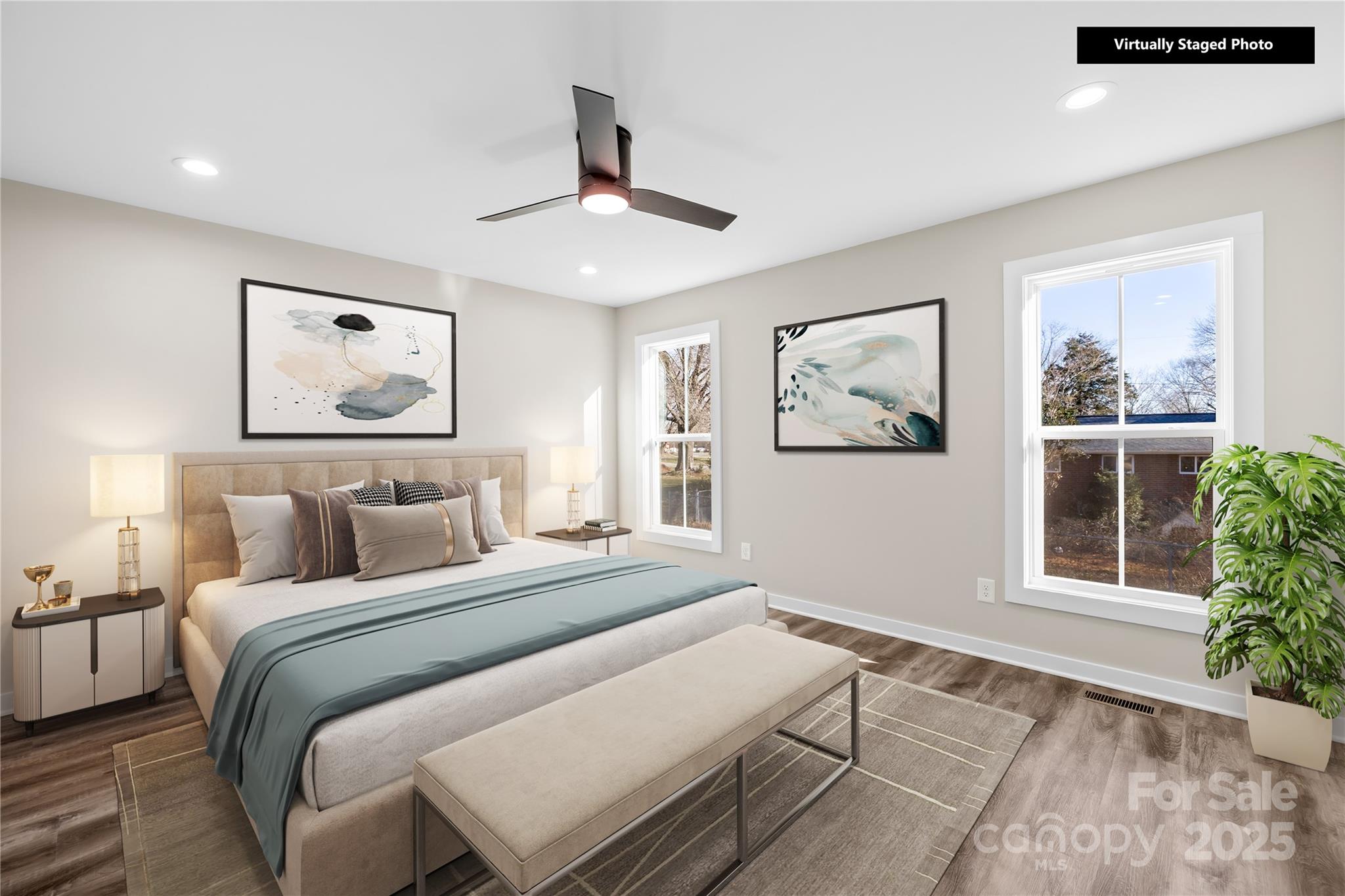 177 Monticello Road Statesville, NC 28625 - Photo 14 of 39 a bedroom with a large bed and a window