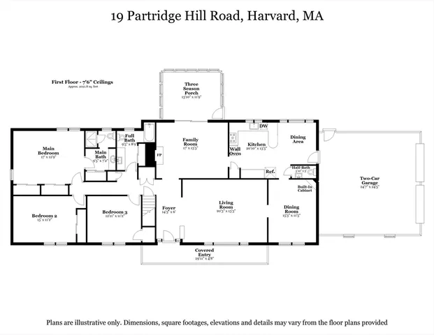 a view of a pathway with a yard
