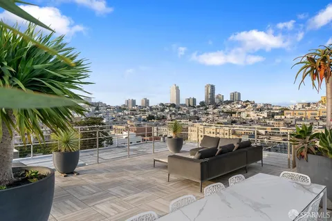 a outdoor view with a sitting space