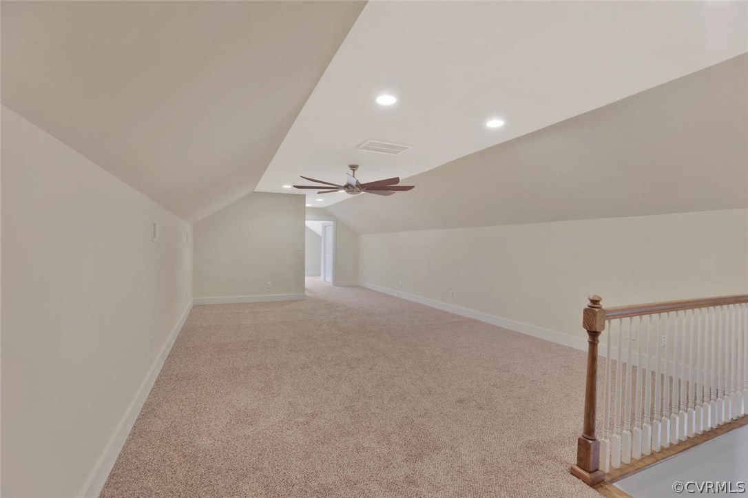 6053 Miles Road Powhatan, VA 23139 - Photo 20 of 25 Bonus/Rec room upstairs with very large ceiling fa