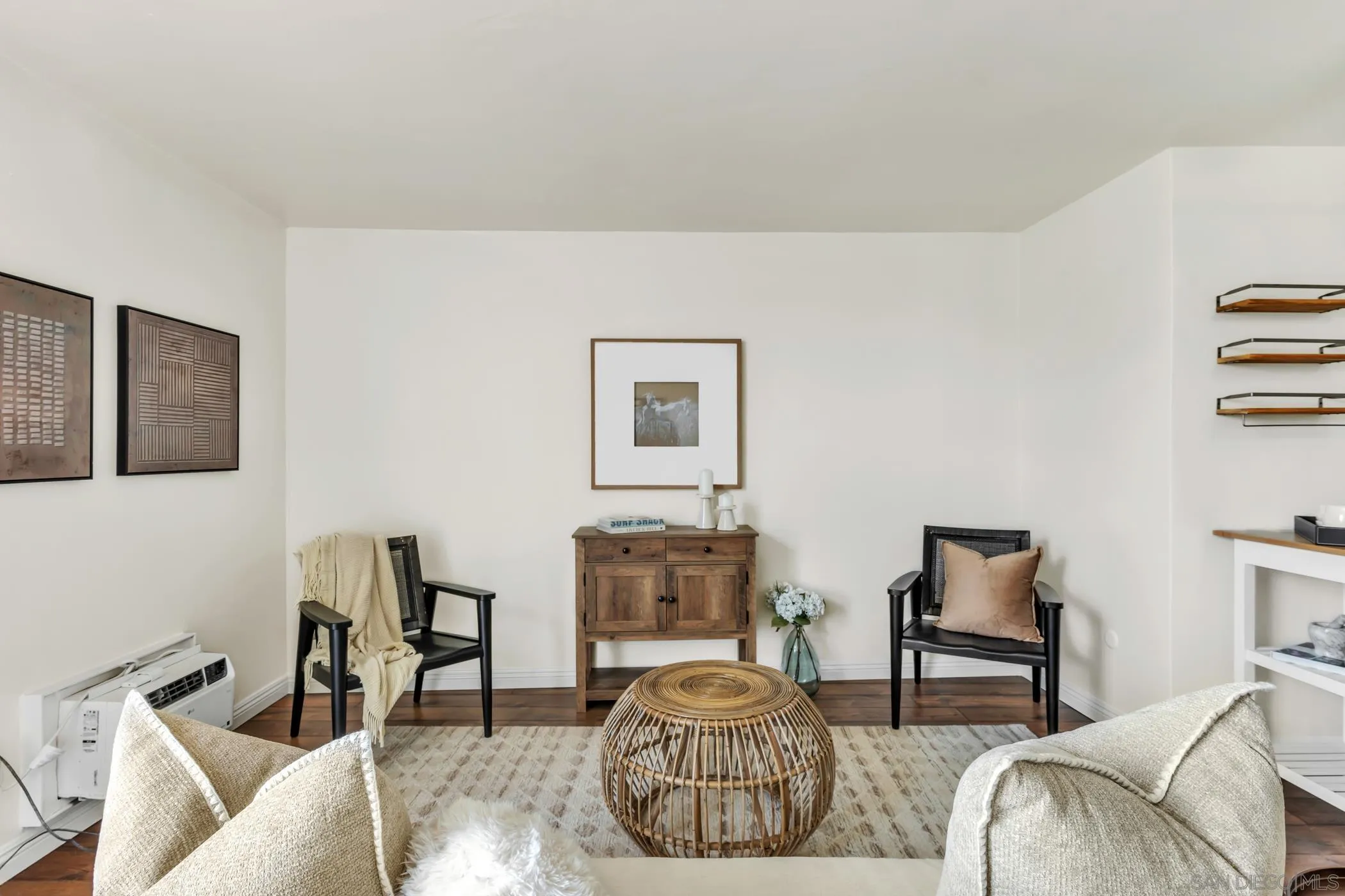 3050 Rue D’Orleans, Unit 461 San Diego, CA 92110 - Photo 3 of 23 a bedroom with furniture and wooden floor