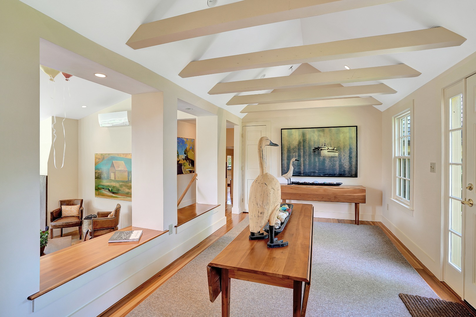 122 Old Farm Road Chilmark, MA 02535 - Photo 12 of 36 a lobby with furniture and view of living room