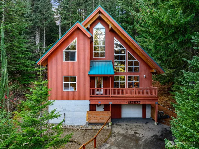 a front view of a house with balcony