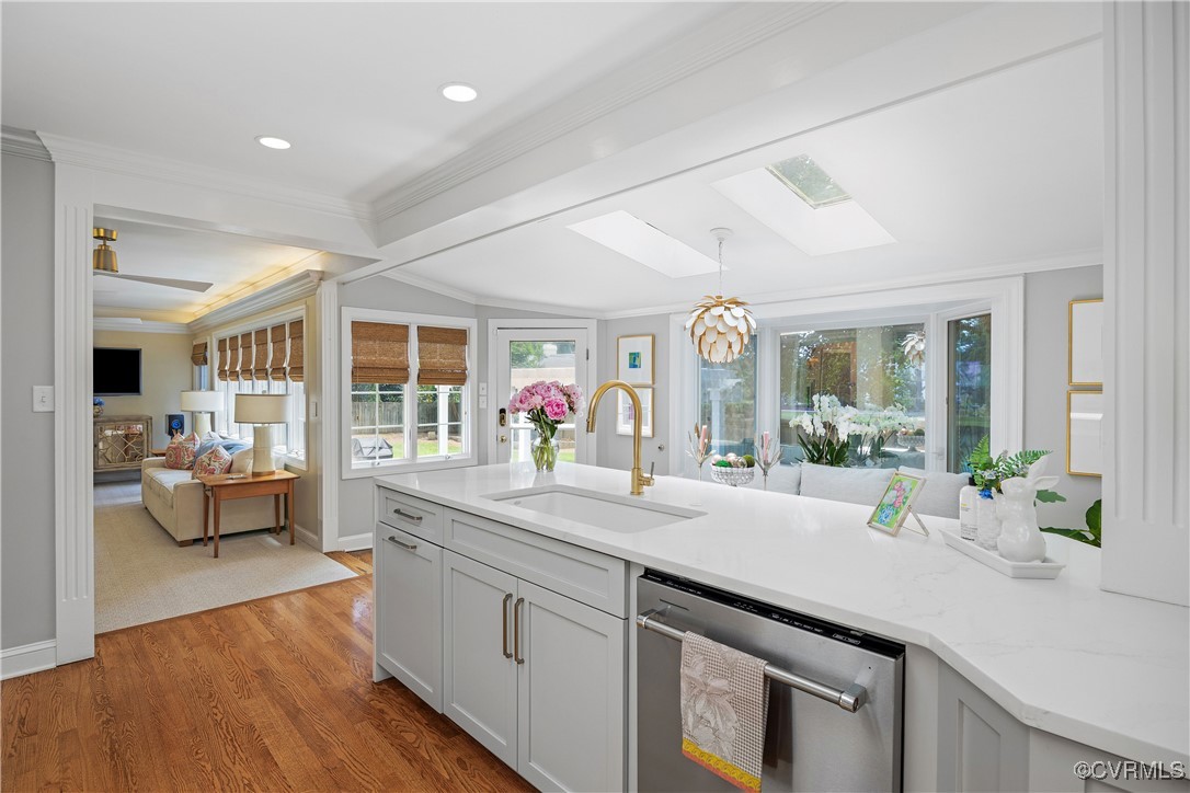 9603 River Road Henrico, VA 23229 - Photo 15 of 50 a view of living room with granite countertop furniture and a large window