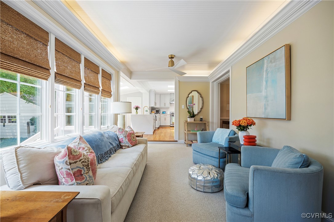 9603 River Road Henrico, VA 23229 - Photo 21 of 50 a living room with furniture and a large window