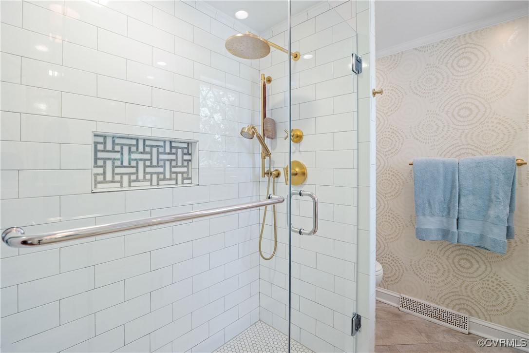 9603 River Road Henrico, VA 23229 - Photo 26 of 50 a bathroom with a shower