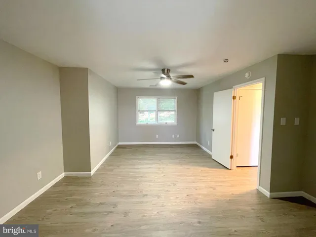 a view of a livingroom with a window