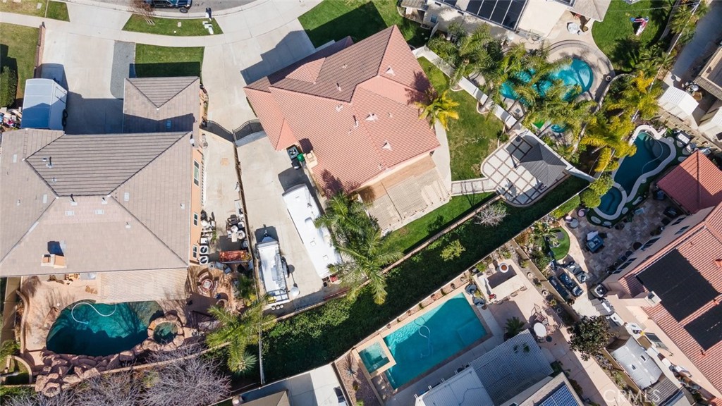 1430 Baldwin Drive Corona, CA 92881 - Photo 56 of 61 an aerial view of a house with a yard and garden