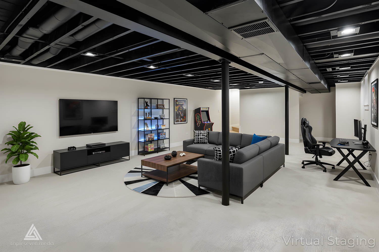500 North Fairview Avenue Mount Prospect, IL 60056 - Photo 41 of 49 a living room with furniture and a flat screen tv