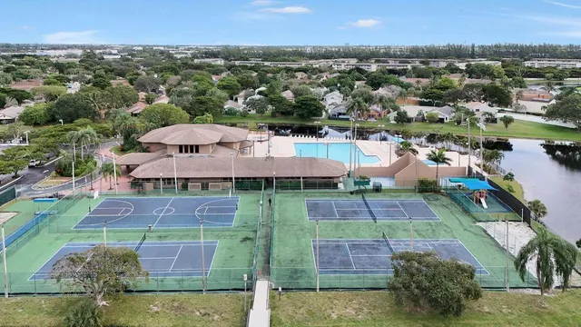 a view of a city from a terrace