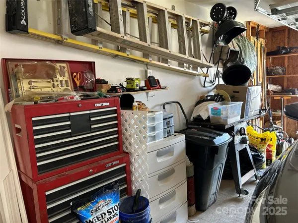 a view of storage and utility room