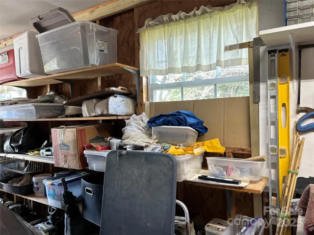 a room with furniture and a window