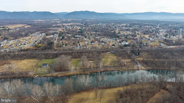 a view of city and mountain