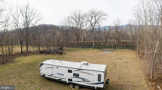 a view of outdoor space with garden