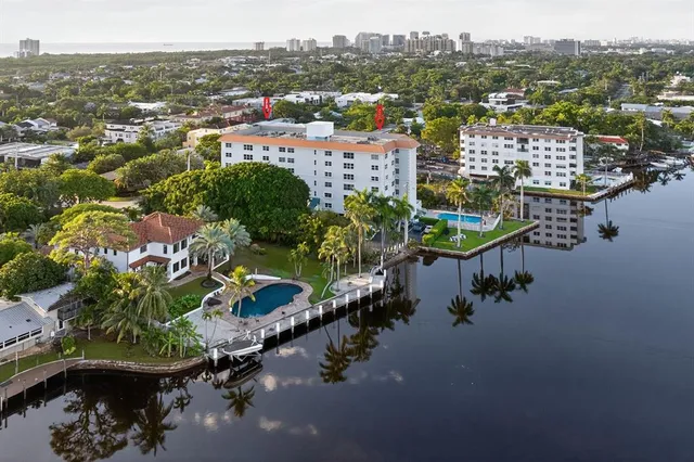 an aerial view of a city