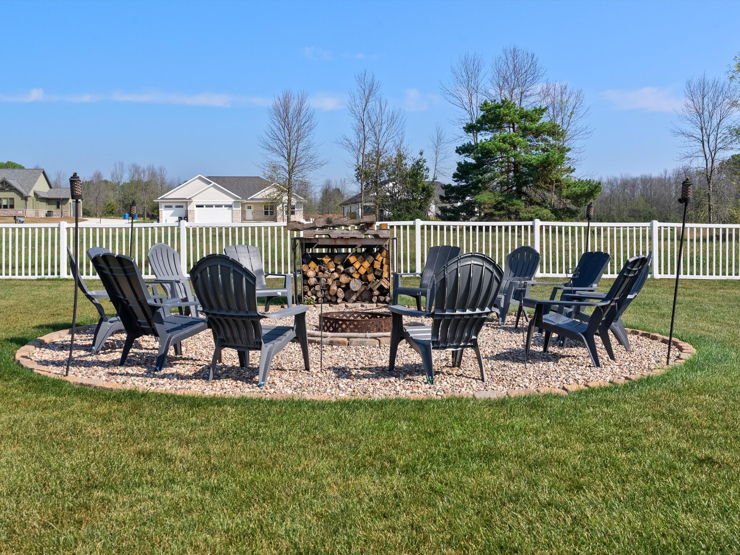 334 Lake Breeze Way Two Rivers, WI 54241 - Photo 30 of 34 Fire Pit Area