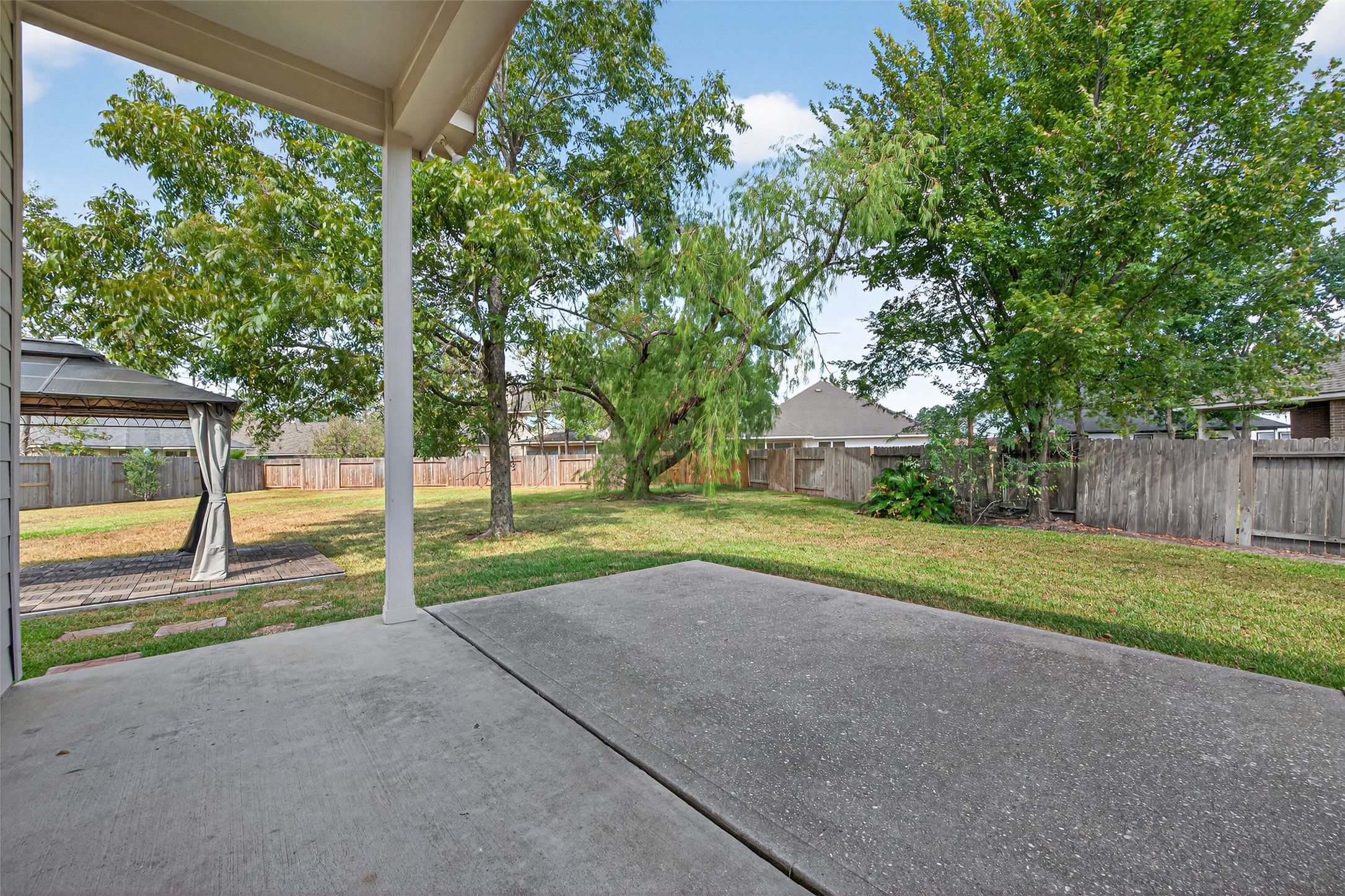 1003 Alp Springs Lane Spring, TX 77373 - Photo 37 of 43 a view of backyard with green space