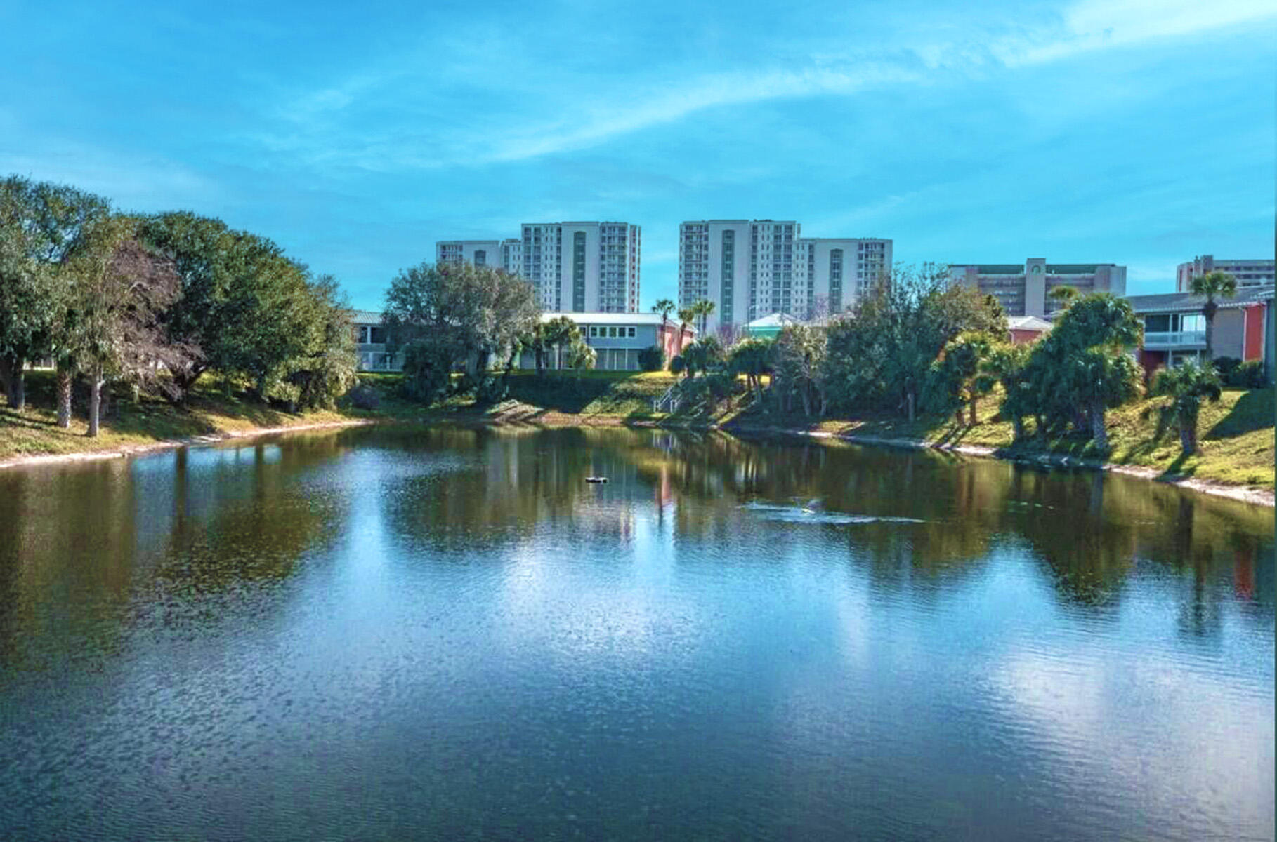 4000 Gulf Terrace Drive, Unit 1000 Destin, FL 32541 - Photo 37 of 37 a view of a lake with houses