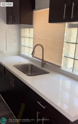 a close view of sink and tap