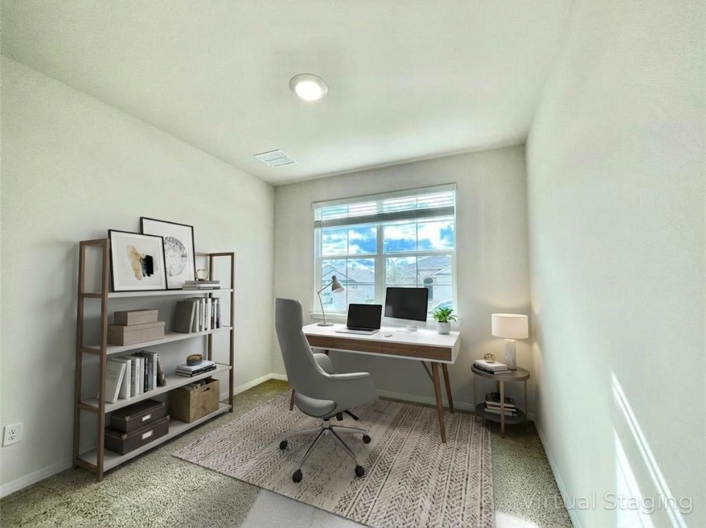 467 Evergreen Sumac Loop Kyle, TX 78640 - Photo 31 of 40 Office area with baseboards