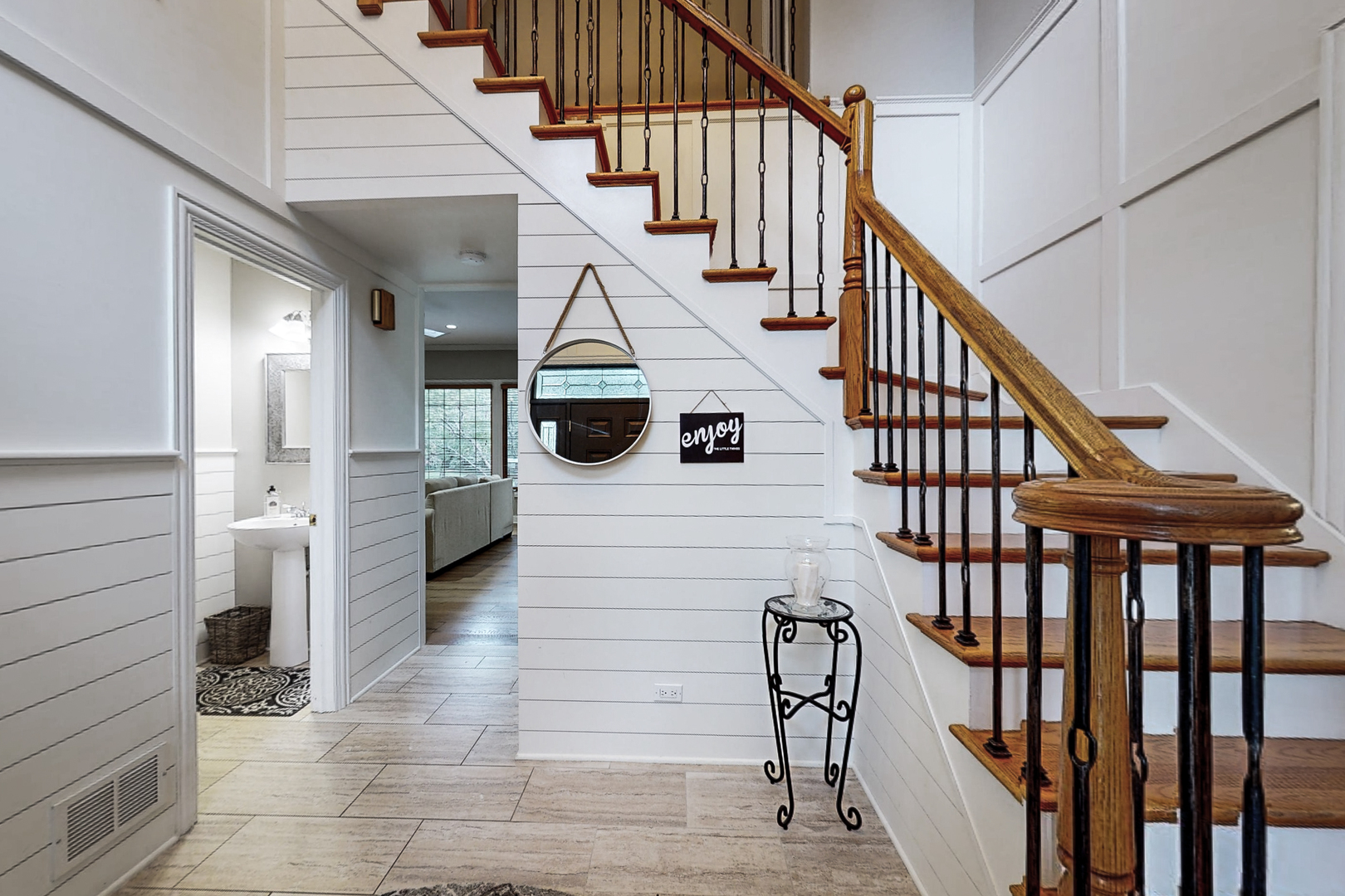 35W998 Miller Road Dundee, IL 60102 - Photo 7 of 33 a view of entryway and hall with wooden floor