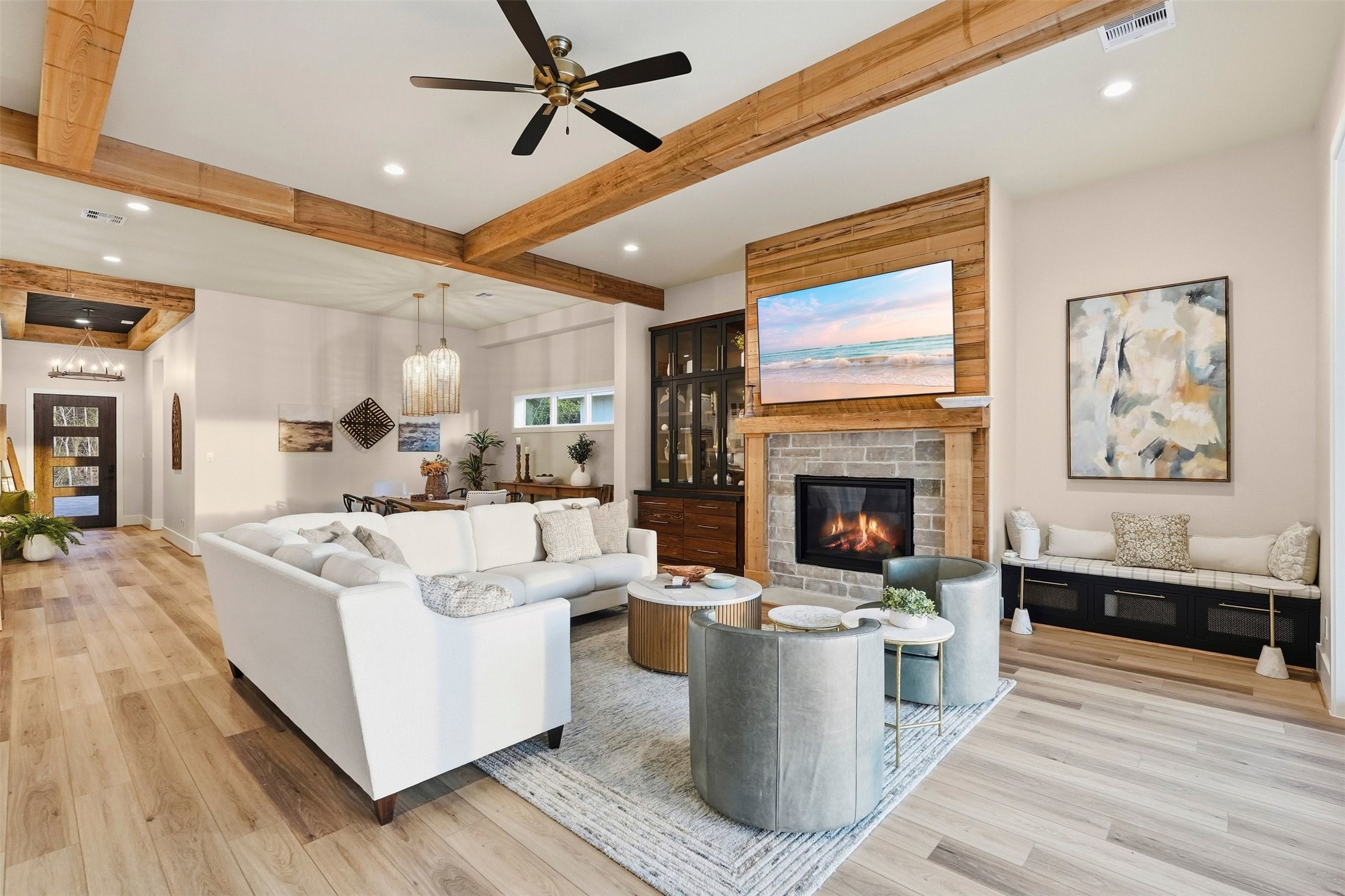 12833 Bruce Road Willis, TX 77318 - Photo 21 of 50 Gas Fireplace in Family Room