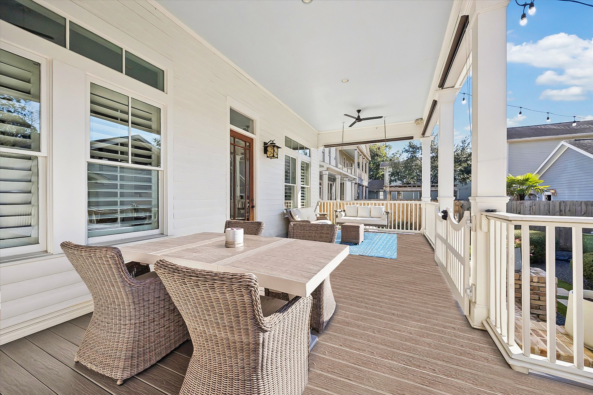 1127 Tulane Street Houston, TX 77008 - Photo 9 of 22 a view of a dining room with furniture window and wooden floor
