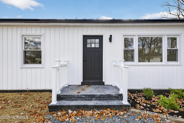 a front view of a house