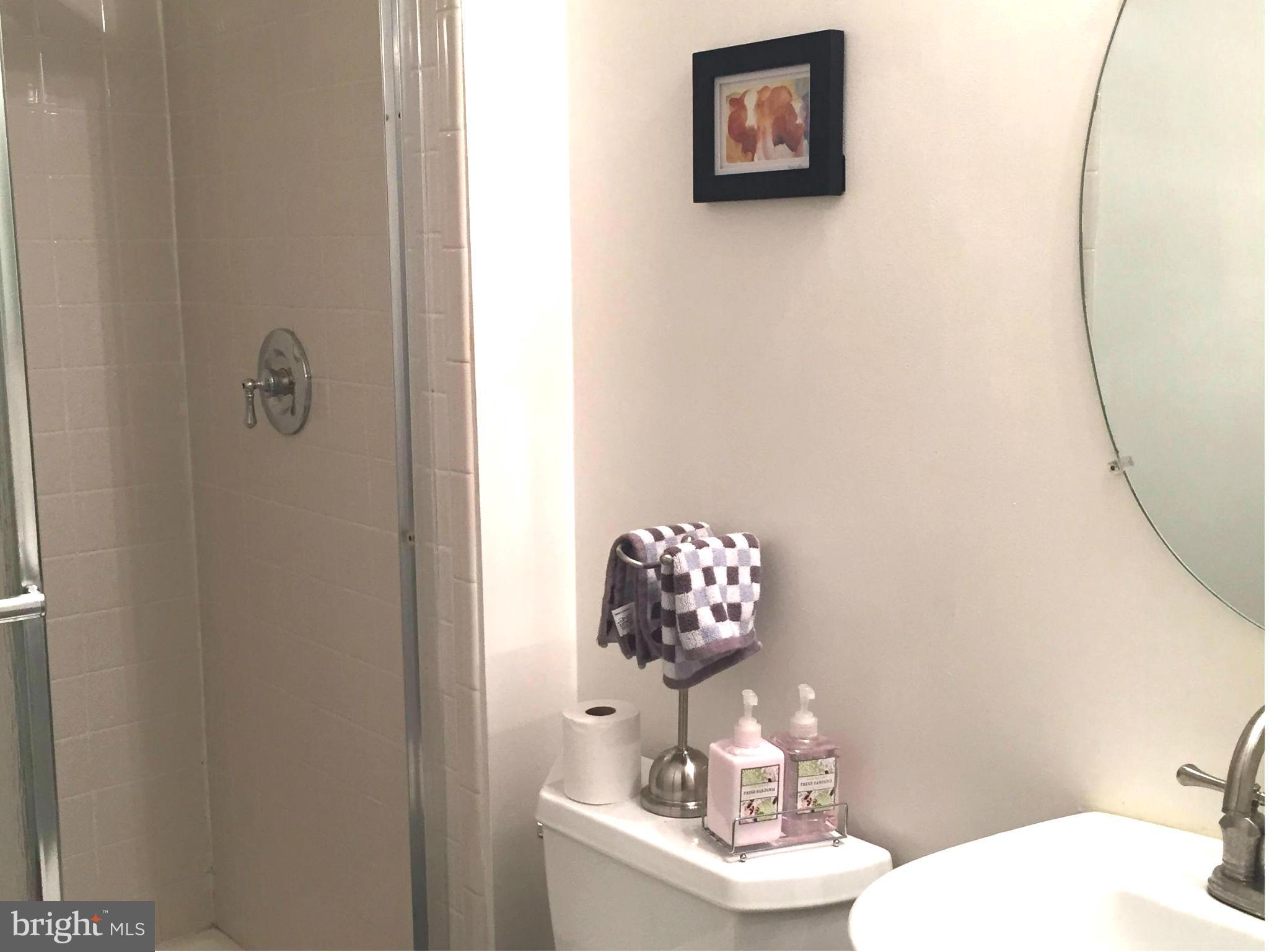 2617 Chivalry Court Silver Spring, MD 20902 - Photo 12 of 20 a bathroom with a toilet a sink and mirror