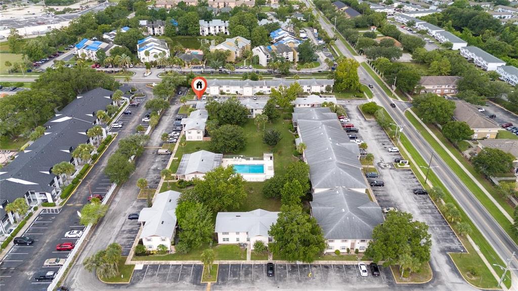 1918 Honour Road, Unit 4 Orlando, FL 32839 - Photo 11 of 17 an aerial view of residential houses with outdoor space
